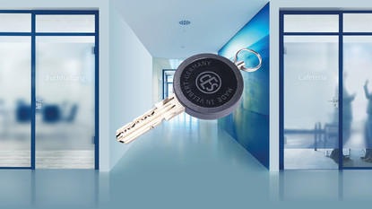 CES combination of electronic and mechanical locking systems