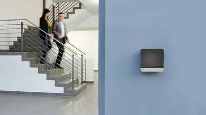 Wall terminals complete the access control system