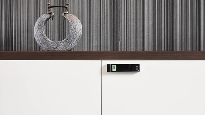 RFID furniture lock on sideboard