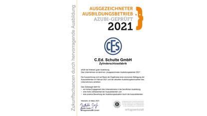 Zertifizierter Ausbildungsbetrieb Zertifizierter Ausbildungsbetrieb